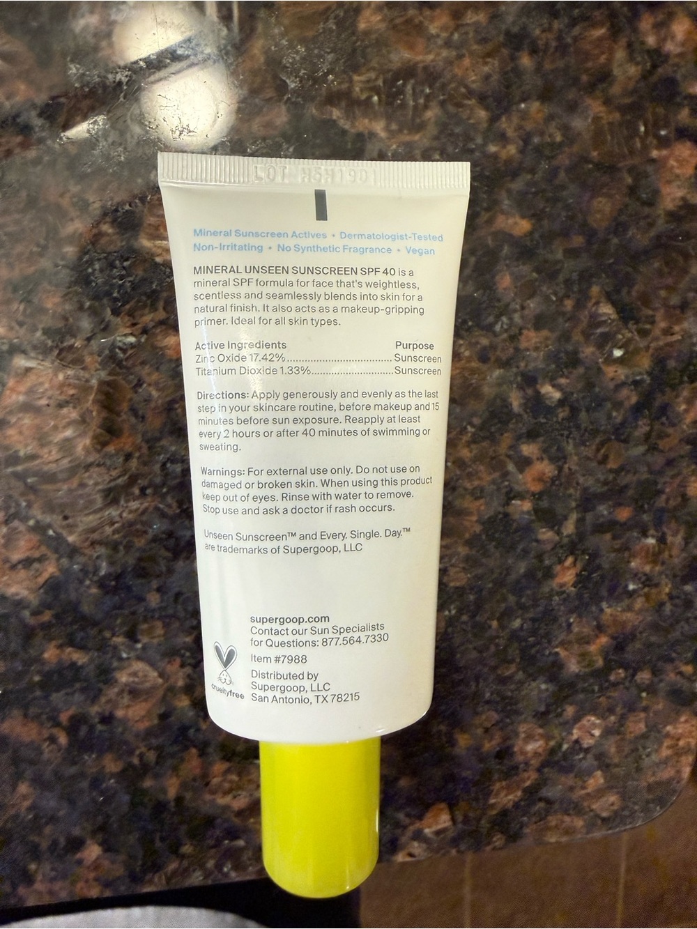 Supergoop! Unseen sunscreen Mineral Sunscreen SPF 40 - Picture 2 of 4
